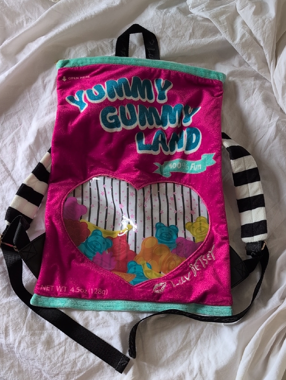 Betsey Johnson gummy bear backpack
